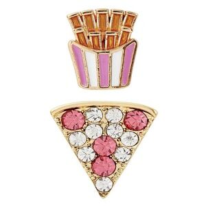 Novelty Earrings - Pizza/French Fries Pomchies